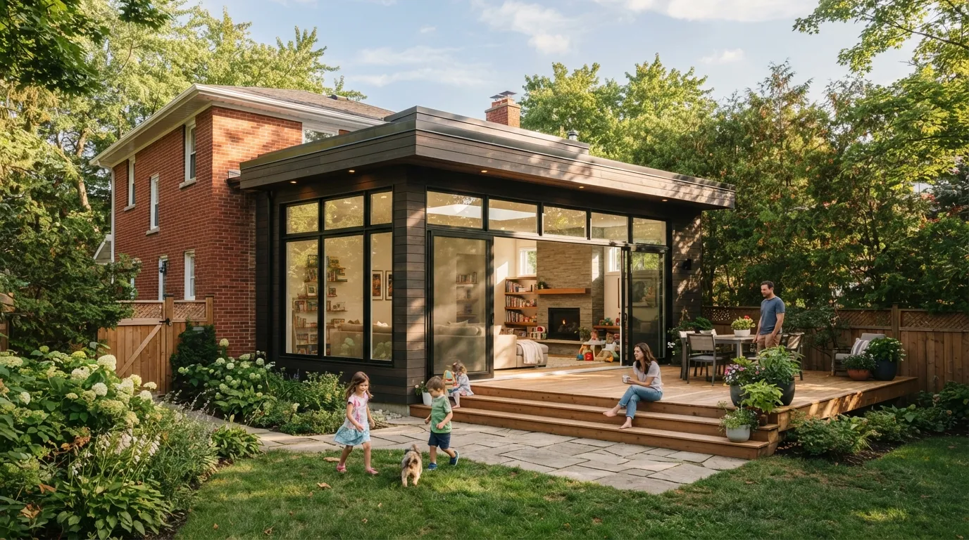 Rear Addition and Family Room — A Pickering Home Grows with Family Needs